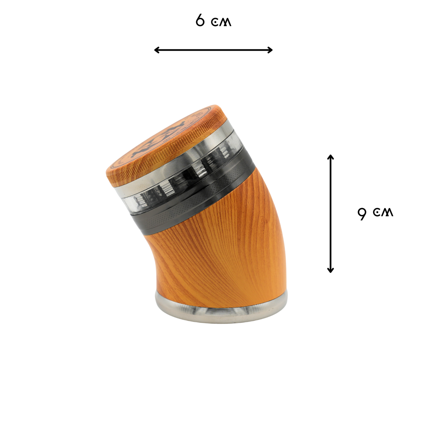 Chiko Chako® Comfort Crush Grinder | 4-teilig | Holzoptik | (Birke)